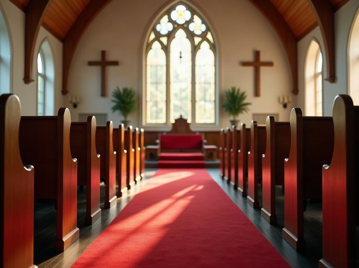 A clean church sanctuary